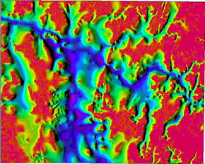 Forbes depth to bedrock map