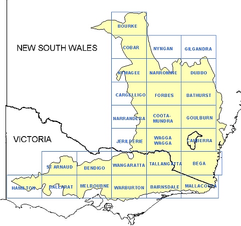 Lachlan Fold Belt map