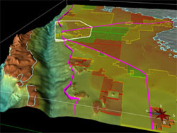 Bonaparte 3D model highlighting the Ashmore Platform
