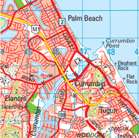 Fig 1. Section of Beenleigh map showing street patterns.