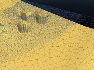 Modelling tool, ANUGA to simulate behaviours