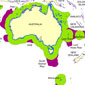 Australia's extended continental shelf (copyright Geoscience Australia)