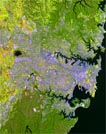 satellite image of the city you need to guess