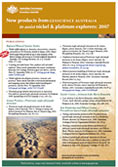 Products from Geoscience Australia to assist nickel and platinum explorers