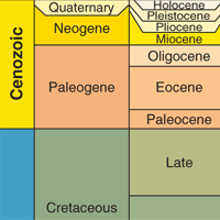 Fig 2.	Geological Time Scale 2004 (Gradstein et al).
