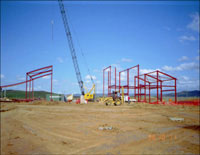 Building under construction. &copy; Geoscience Australia.