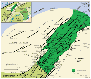 Schematic image of the Vulcan Sub-basin (GA1309)
