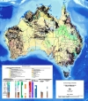 Геологическая карта Австралии.