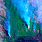 Victorian fire emergency captured by Landsat 7 on 9 February 2009