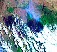 Landsat 7 satellite image acquired by Geoscience Australia 10 February 2009