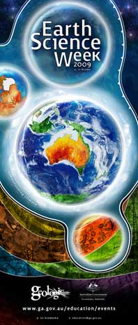 Earth Science Week poster 2009. Copyright Geoscience Australia.