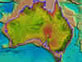 Bathymetry and topography image of the Australian region