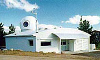 Geoscience Australia's Satellite Laser Ranging facility at Mt Stromlo at the time of its opening in 1997