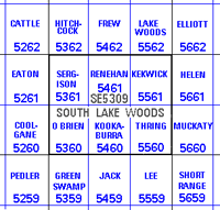 Diagram of 1:100&nbsp;000 sheet numbering