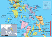 Figure 1: Location of the former village of Guinsaugon