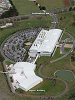 Aerial photo of Geoscience Australia building