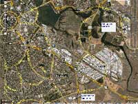 Google map showing location of Geoscience Australia