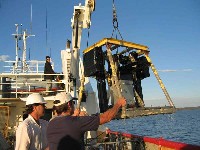 A Box Corer is used to collect undisturbed samples of the seabed &copy; Geoscience Australia