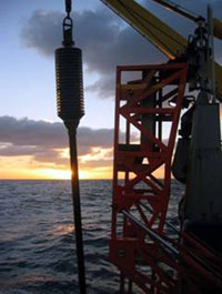 Gravity corer ready for deployment &copy; Geoscience Australia