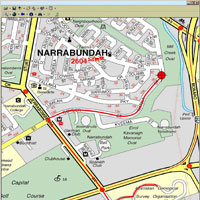 ArcPad (showing the tracklog)