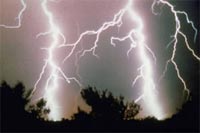 Severe weather can range from isolated thunderstorms with limited range and influence to intense low pressure systems which may affect thousands of square kilometres. (Image courtesy of EMA)