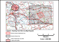 Locality diagram for Kauring test site.