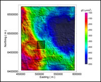 Figure 2 Kauring 2009 gravity survey area GDA94 MGA50