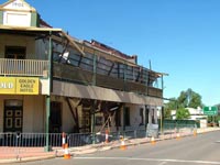 Earthquake damage to the Golden Eagle Hotel. Image courtesy: Fire and Emergency Services Authority of Western Australia