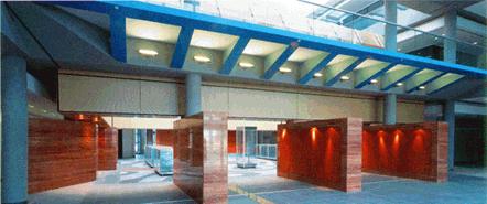 Geoscience Australia's entrance foyer at Symonston