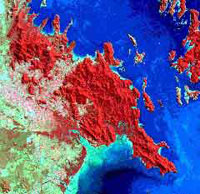 Example of a Landsat Multispectral Scanner (MSS) image
