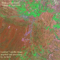 Landsat 7 satellite image, 17 September 1999. Baukau, East Timor.
