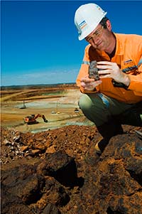 Iron cap ridge at the Murrin Murrin nickel-cobalt laterite deposit, Western Australia. Reproduced with permission from Minara Resources Limited.