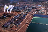 Aerial view of Murrin Murrin nickel-cobalt processing plant, Western Australia. Reproduced with permission from Minara Resources Limited.