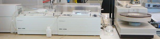 Automated colorimeter &ndash; segmented flow analysis &ndash; Bran+Luebbe autoanalyser AA3. &copy; Geoscience Australia.