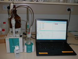 Automated titrimetry &ndash; Metrohm 808 Titrando with 5 and 10mL exchange units