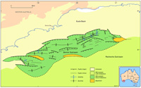 Preliminary structural elements map of the Bremer Sub-basin