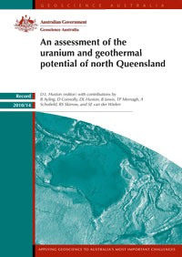Image: Cover of Record 2010/14-An assessment of the uranium and geothermal potential of north Queensland. 