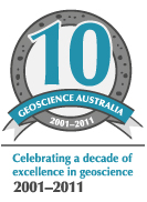 Geoscienc Australia celebrating a decade of excellence in geoscience. 2001 to 2011.