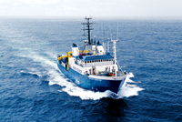 Fig 1. The Marine National Facility's Research Vessel Southern Surveyor is owned and managed by CSIRO, with its operations funded by the Australian Government and overseen by a government-appointed Steering Committee.
