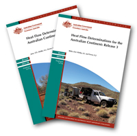Image: Covers of Heat Flow Determinations for the Australian Continent: Release 2 and Release 3.
