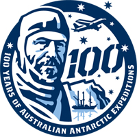 Image: Logo to commemorate 100 years of Australian Antarctic expeditions