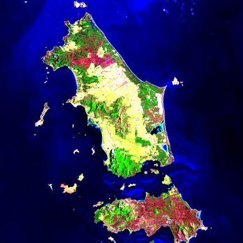 Landsat 5 TM, Flinders Island, Tasmania