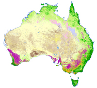 Fig 1. The Dynamic Land Cover Dataset of Australia is the first nationally consistent and thematically comprehensive land cover reference for Australia.