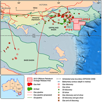Fig 7. Simplified tectonic elements map of the Gippsland Basin.