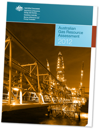 Fig 1. Front cover of Australian Gas Resource Assessment 2012.
