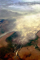 Geoscience Australia&rsquo;s 2012 Top GeoShot winner. Aerial photo of flood waters in Central Queensland taken in 2009 by Hayley Anderson.