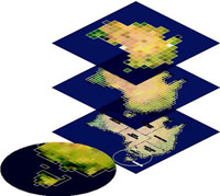 Fig 3. The Unlocking the Landsat Archive project will calibrate ten years of Australian Landsat data and load it into a standardized data-grid for analysis.