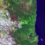 Landsat 7 satellite image, 2 June 2000 South West Rocks to Grafton and the Clarence River