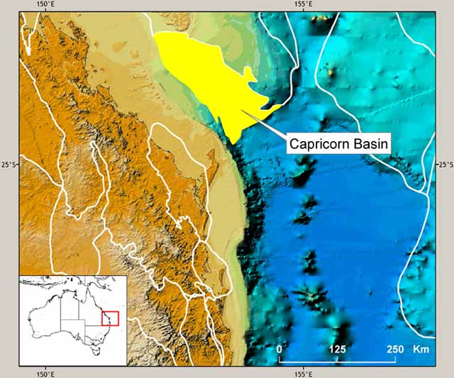  Location map of the Capricorn Basin. 