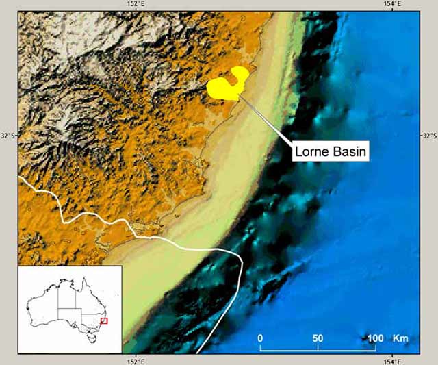  Location map of the Lorne Basin. 